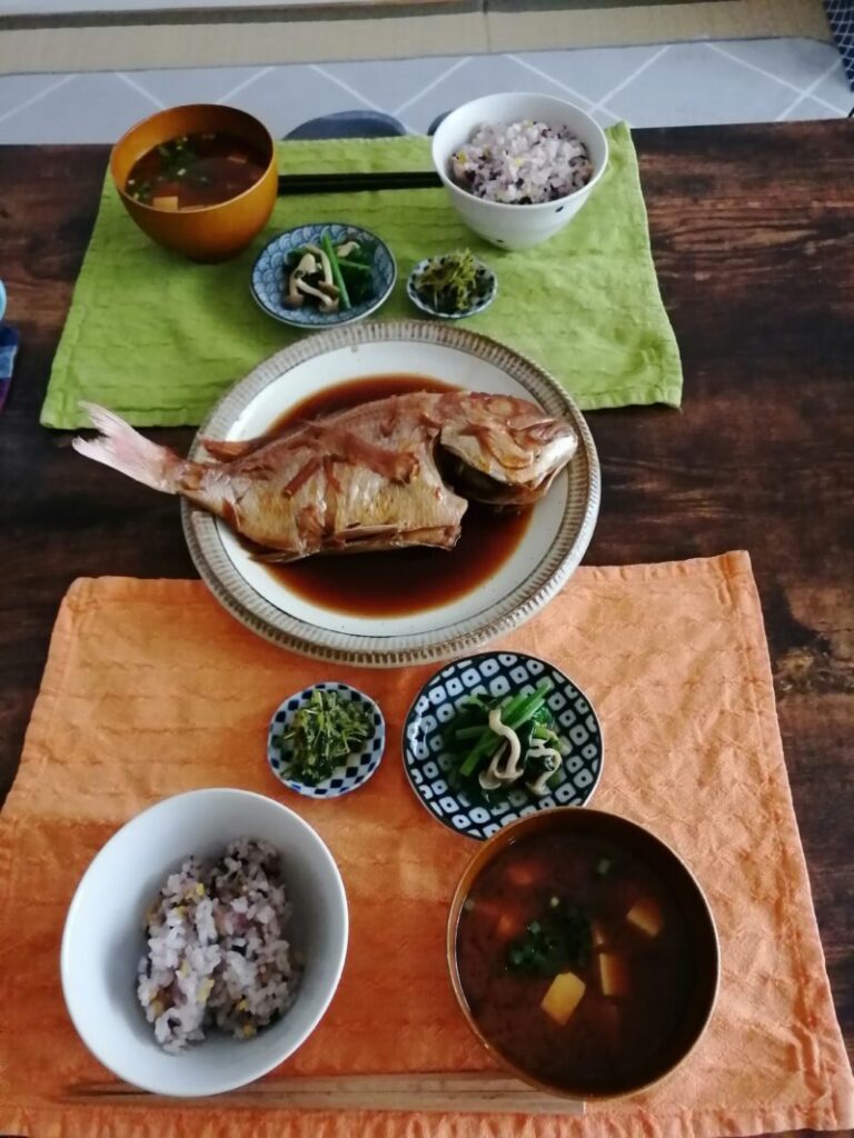 11月鯛の煮つけ