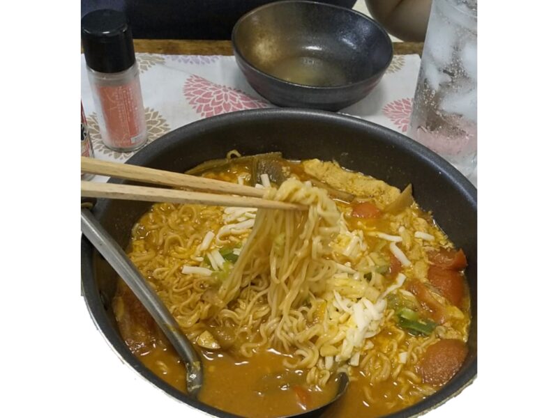 アレンジしたラーメンの写真